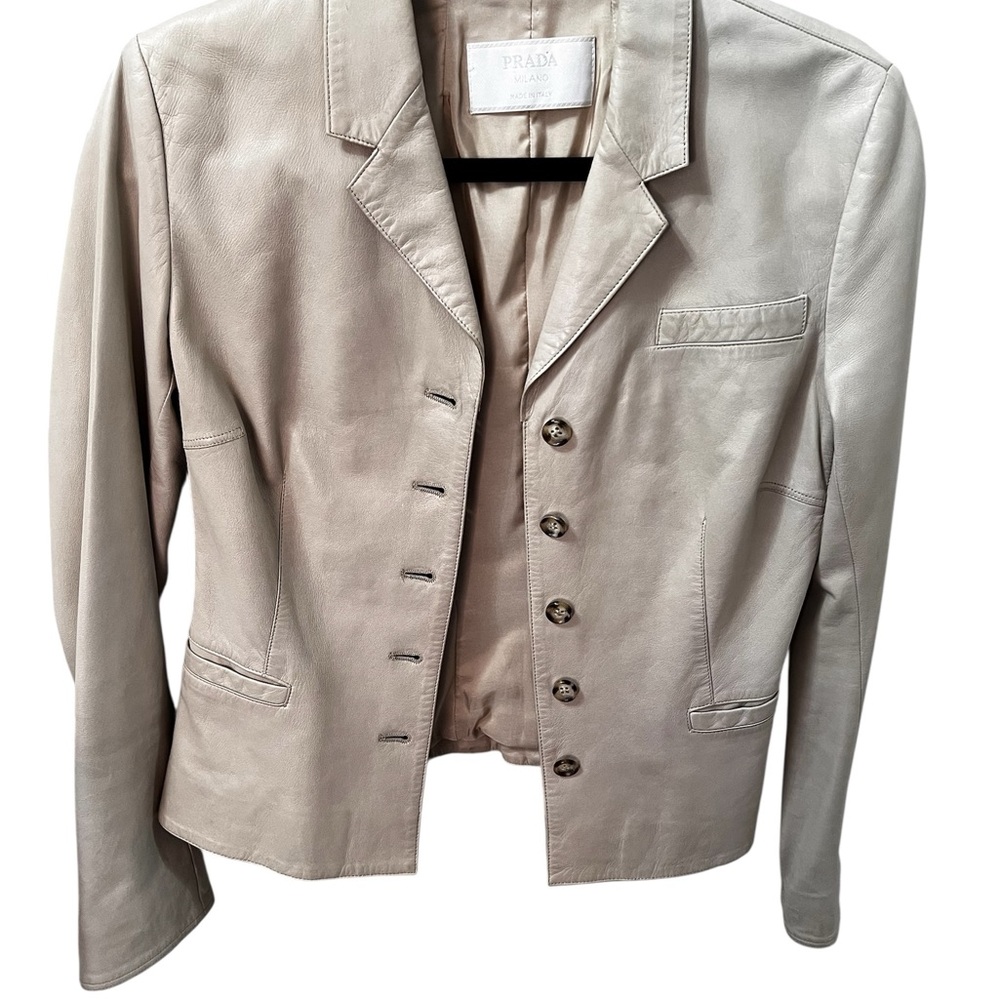 Prada Women's Buttery soft Lambskin jacket